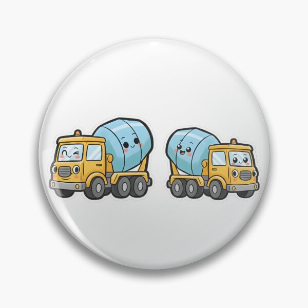 Item preview, Cute Concrete Mixer Truck Cartoon designed and sold by 4AGift.