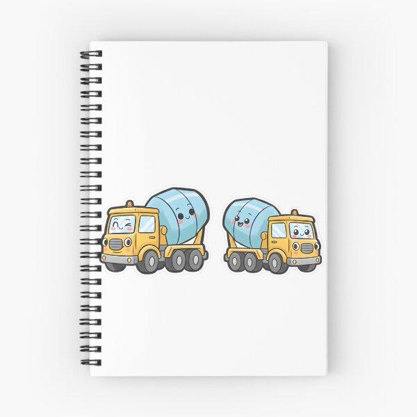 Item preview, Cute Concrete Mixer Truck Cartoon designed and sold by 4AGift.
