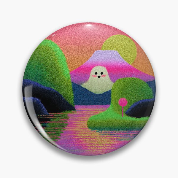 Artikelvorschau, Vaporwave Mount Fuji Kawaii Ghost entworfen und verkauft von bubblegoth.