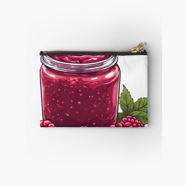 Item preview, Fresh Raspberry Jam Jar – Sweet Berry Preserve Illustration designed and sold by Karolina’s Cozy Creations.