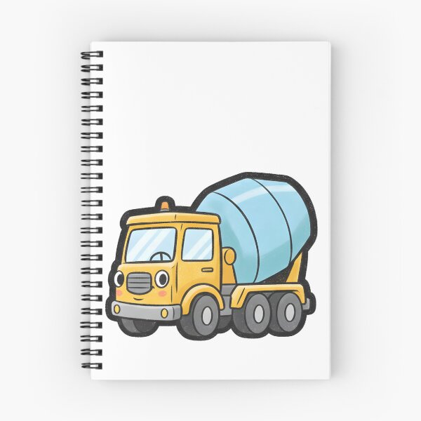 Item preview, Cute Concrete Mixer Truck Cartoon designed and sold by 4AGift.