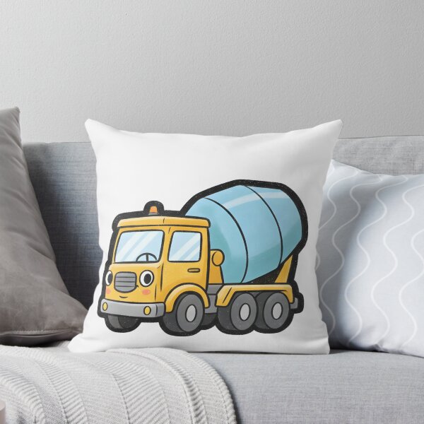 Item preview, Cute Concrete Mixer Truck Cartoon designed and sold by 4AGift.