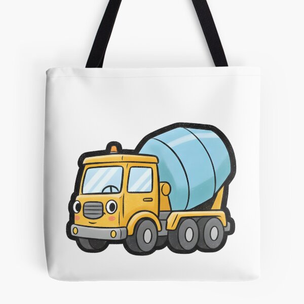 Item preview, Cute Concrete Mixer Truck Cartoon designed and sold by 4AGift.