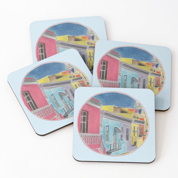 Item preview, Pintura a la acuarela de Cape Town Flats designed and sold by rachelmcintyreart.