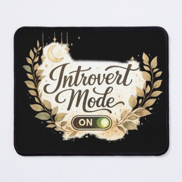 Item preview, Introvert Mode On Aesthetic Botanical Toggle Quote Design designed and sold by Sanika arts .