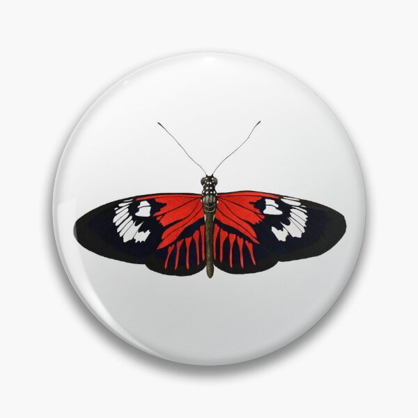 Item preview, Red Postman / Crimson-Patched Longwing (Heliconius erato) – Tropical Butterfly Art designed and sold by veroniquecole.