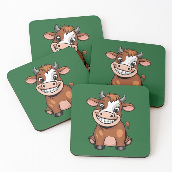 Item preview, Smiling cow. designed and sold by MyHappyArtShop.