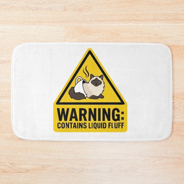 Item preview, Warning Contains Liquid Fluff Ragdoll Cat designed and sold by Petzzz.