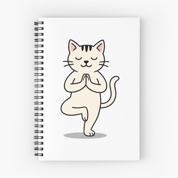 Item preview, Cat in Yoga Tree Pose designed and sold by suwarnaadi.