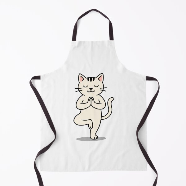 Item preview, Cat in Yoga Tree Pose designed and sold by suwarnaadi.