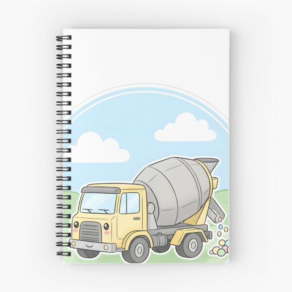 Item preview, Cute Concrete Mixer Truck Cartoon  designed and sold by 4AGift.