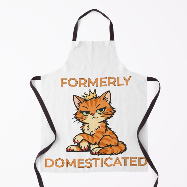Item preview, Formerly Domesticated Cat – Funny Feral Cat Sticker & Sarcastic Tee designed and sold by Quietest Riot.
