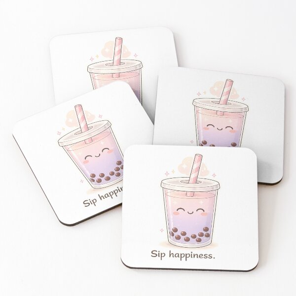 Item preview, Cute Kawaii Bubble Tea Sip Happiness designed and sold by MIArt Studio.