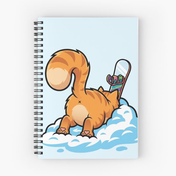 Item preview, Funny Snowboarding Cat Fail - Stuck in Snow Drift designed and sold by HappySproutArt.