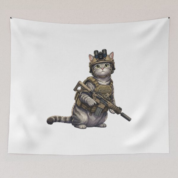 Item preview, Tactical Cat designed and sold by RAWLIFEGRAPHIC.