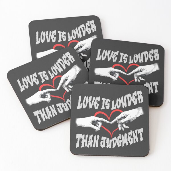 Item preview, Love is Louder Than Judgment – Inspirational Empathy Art designed and sold by TestudoDesign.