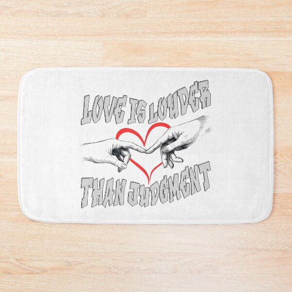 Item preview, Love is Louder Than Judgment – Inspirational Empathy Art designed and sold by TestudoDesign.