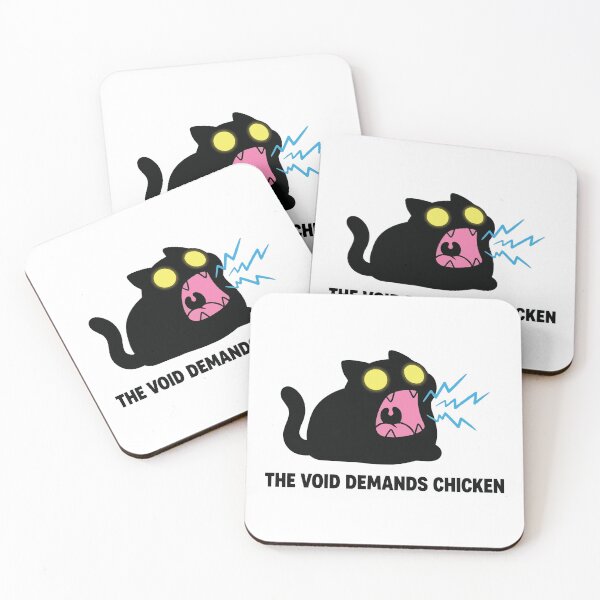 Item preview, The Void Demands Chicken Loud Black Cat Screaming designed and sold by Petzzz.