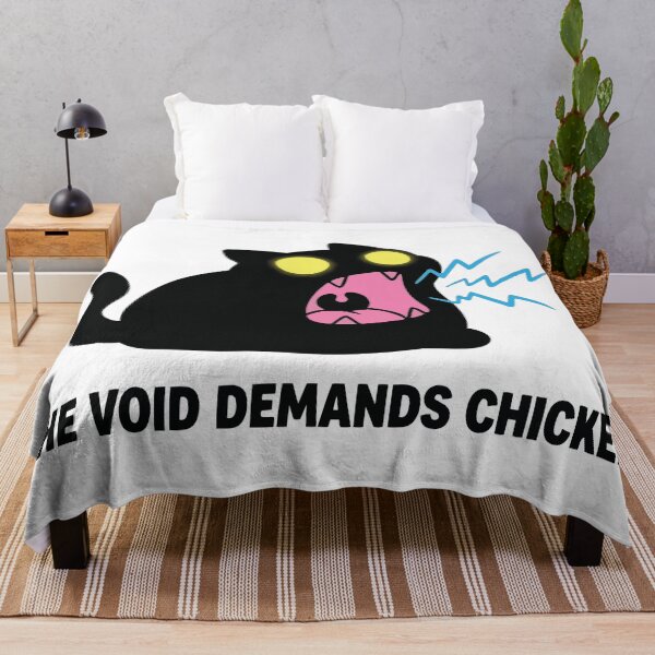Item preview, The Void Demands Chicken Loud Black Cat Screaming designed and sold by Petzzz.