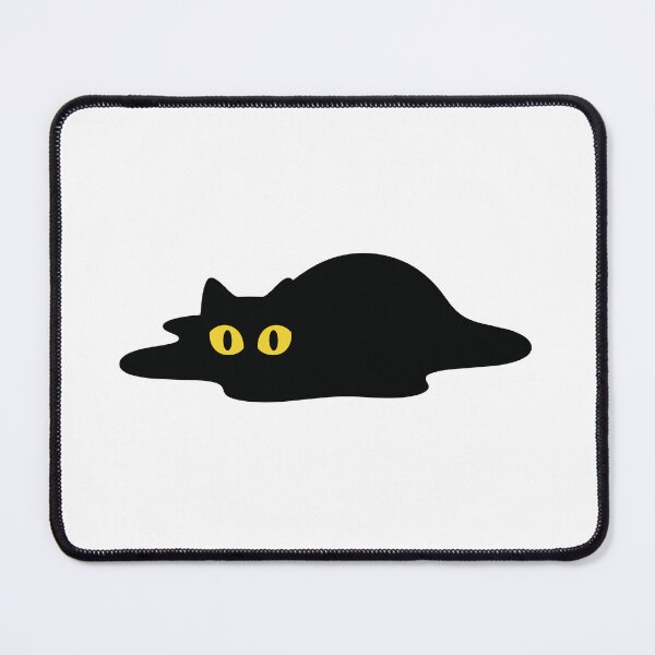 Item preview, Melting Liquid Void Black Cat Puddle Minimalist designed and sold by Petzzz.