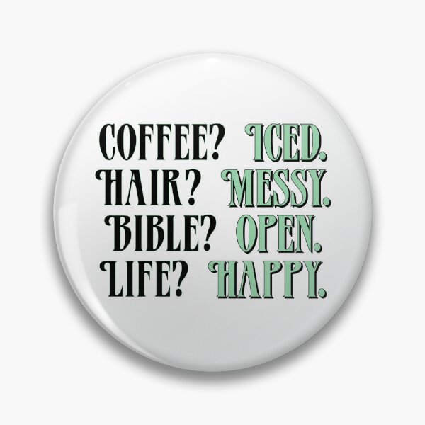 Item preview, Coffee - Green Version | Iced Coffee, Messy Hair, Open Bible, Happy Life designed and sold by TeaLimeTwo.