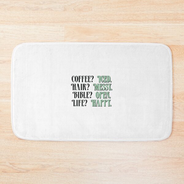 Item preview, Coffee - Green Version | Iced Coffee, Messy Hair, Open Bible, Happy Life designed and sold by TeaLimeTwo.