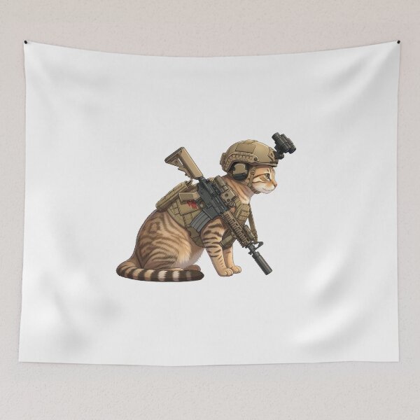 Item preview, Tactical Cat designed and sold by RAWLIFEGRAPHIC.