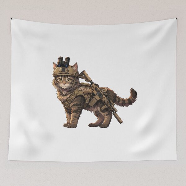 Item preview, Tactical Cat designed and sold by RAWLIFEGRAPHIC.