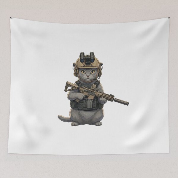 Item preview, Tactical Cat designed and sold by RAWLIFEGRAPHIC.