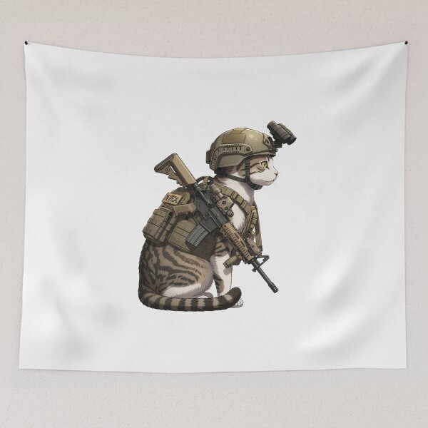 Item preview, Tactical Cat designed and sold by RAWLIFEGRAPHIC.
