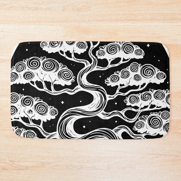 Item preview, Moonlit Bonsai Drift — Ink-Wind Tree Emblem designed and sold by zamew.