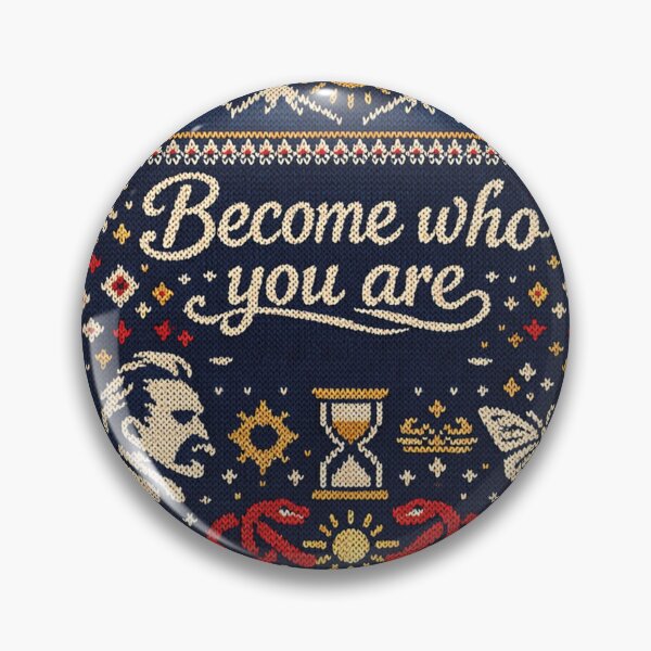 Item preview, Become who you are – Nietzsche quote Knitting pattern designed and sold by Mauswohn.
