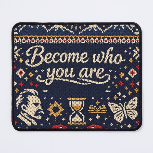 Item preview, Become who you are – Nietzsche quote Knitting pattern designed and sold by Mauswohn.