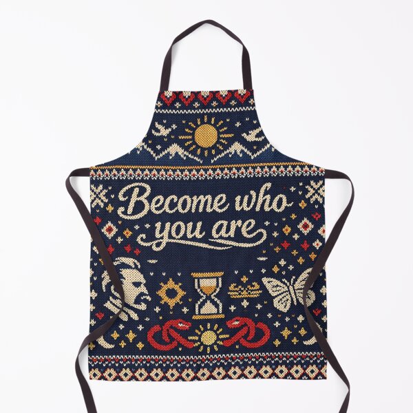 Item preview, Become who you are – Nietzsche quote Knitting pattern designed and sold by Mauswohn.