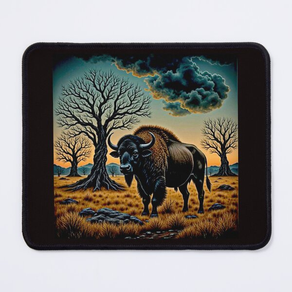 Item preview, Buffalo Wildlife Snow winter version Collection designed and sold by Helios Be. Lavsh.