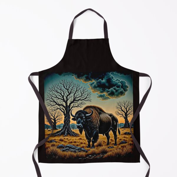 Item preview, Buffalo Wildlife Snow winter version Collection designed and sold by Helios Be. Lavsh.