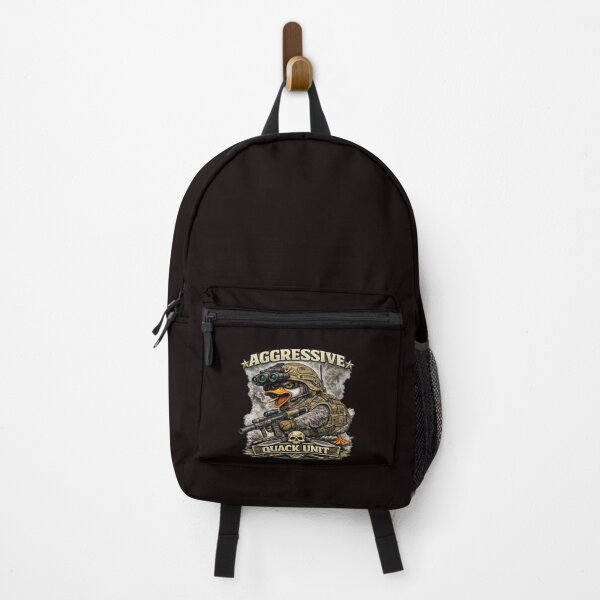 Item preview, I’ll Die With Memories Not a Full Mag – Tactical Animal Military Meme, Aggressive Duck designed and sold by VibeOffline Studio.