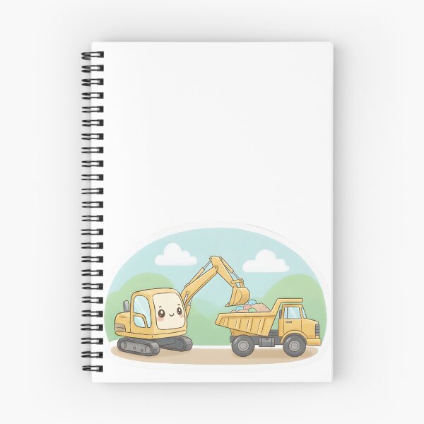 Item preview, Cute Excavator and Dump Truck for Kids designed and sold by 4AGift.