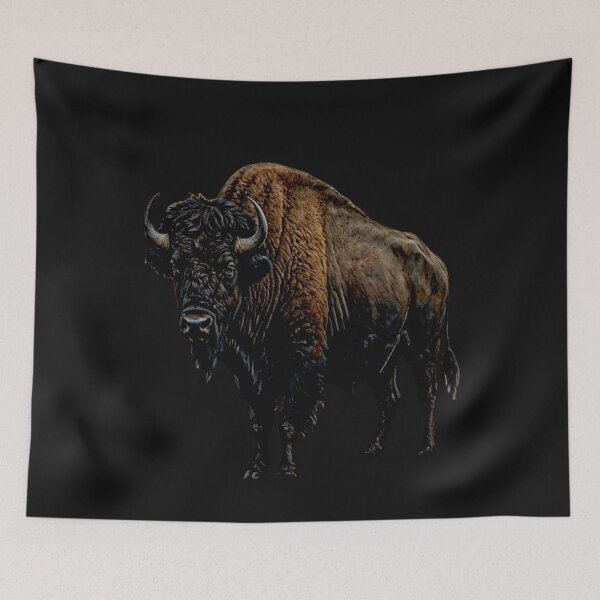 Item preview, Buffalo Wildlife  Snow winter version Collection #1 designed and sold by Helios Be. Lavsh.