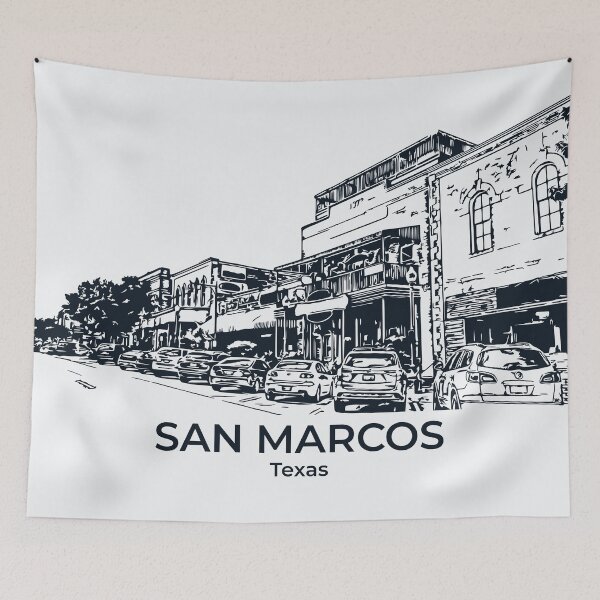Item preview, San Marcos - Texas designed and sold by Lakeric Cityscapes.