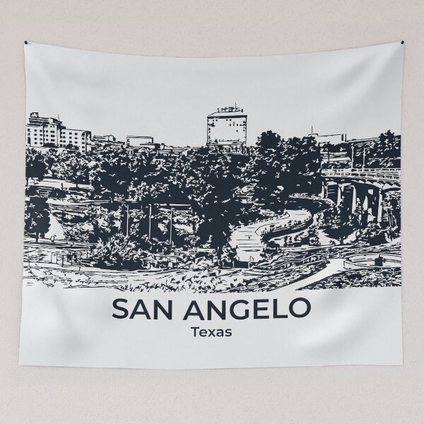 Item preview, San Angelo - Texas designed and sold by Lakeric Cityscapes.