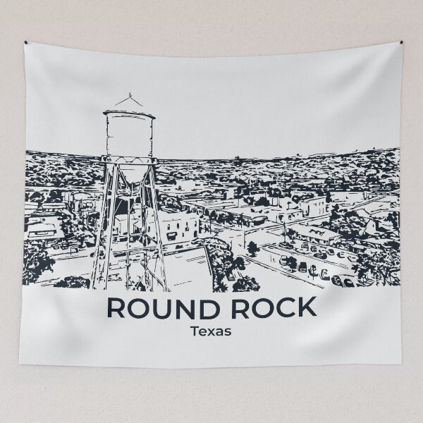 Aperçu de l'œuvre Round Rock - Texas créée et vendue par Lakeric Cityscapes.
