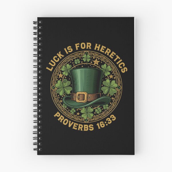 Item preview, Lucky is for Heretics Proverbs 16 33 St Patricks Day designed and sold by OlakunleOloroz.