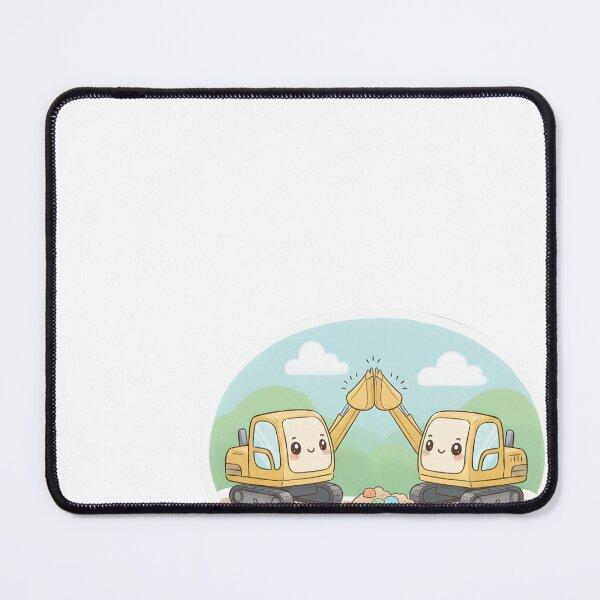 Item preview, Cute Yellow Excavator Sticker designed and sold by 4AGift.
