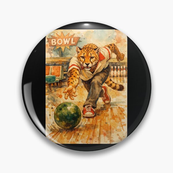 Item preview, Retro Cheetah Bowling designed and sold by Sarcastic designs.