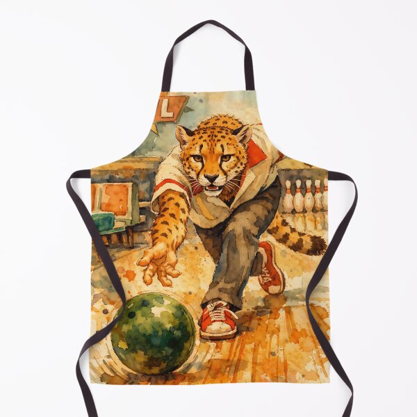 Item preview, Retro Cheetah Bowling designed and sold by Sarcastic designs.