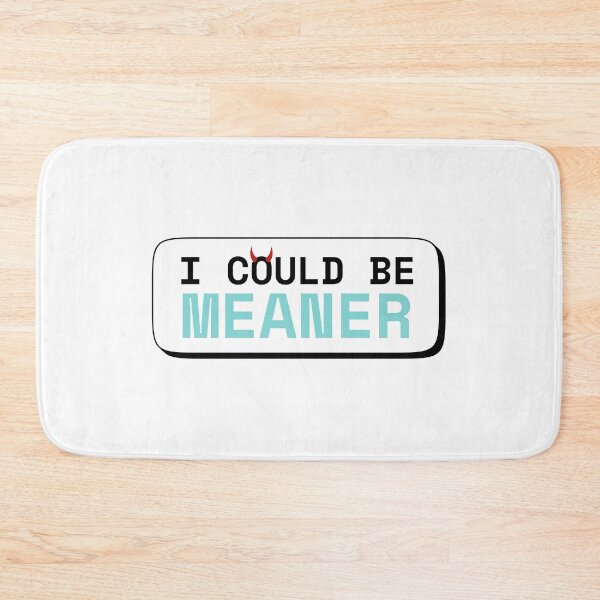 Item preview, I Could Be Meaner – Sassy Devil Horns Warning Sticker Quote designed and sold by JB-designstudio.