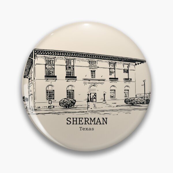 Artikelvorschau, Sherman - Texas entworfen und verkauft von Lakeric Cityscapes.