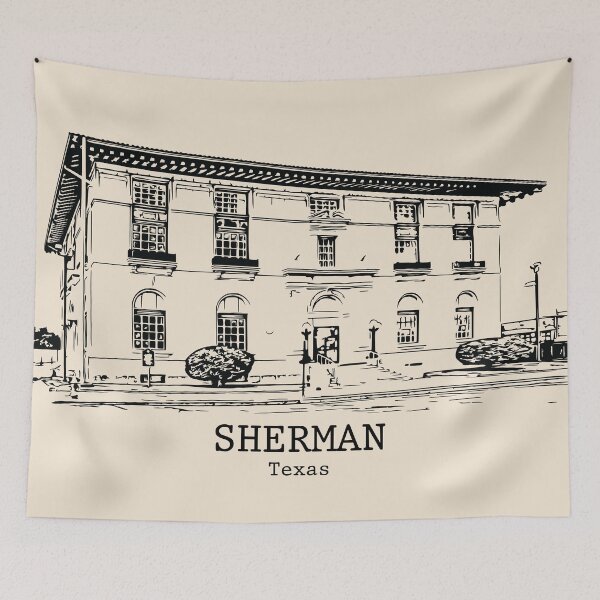 Item preview, Sherman - Texas designed and sold by Lakeric Cityscapes.