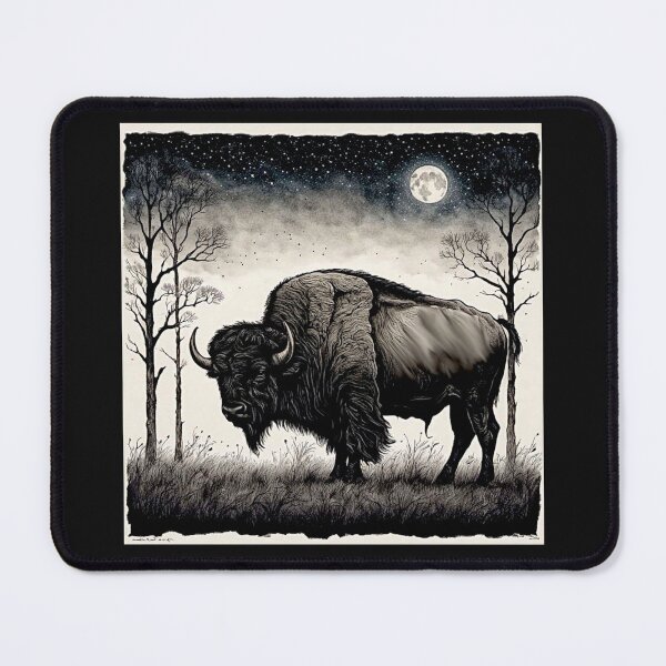 Item preview, Buffalo Wildlife Snow winter version Collection #2 designed and sold by Helios Be. Lavsh.